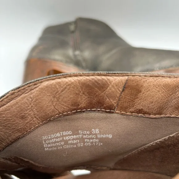 Dansko Women's Delphina Peep toe Clog Ankle Bootie Leather Aged Bronze Sz 38 - Picture 14 of 14